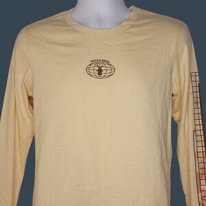 Dutch Bros Mens Long Sleeve T-Shirt Beige Medium "Its All Good" Graphic Tee